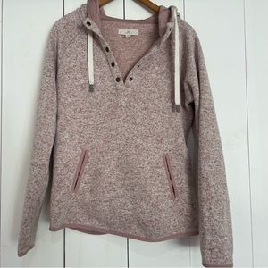 Thread Supply Quarter Button Up Sweatshirt Size Medium